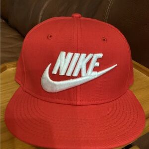 Nike True Red Cap with White Embroidered Logo SnapBack